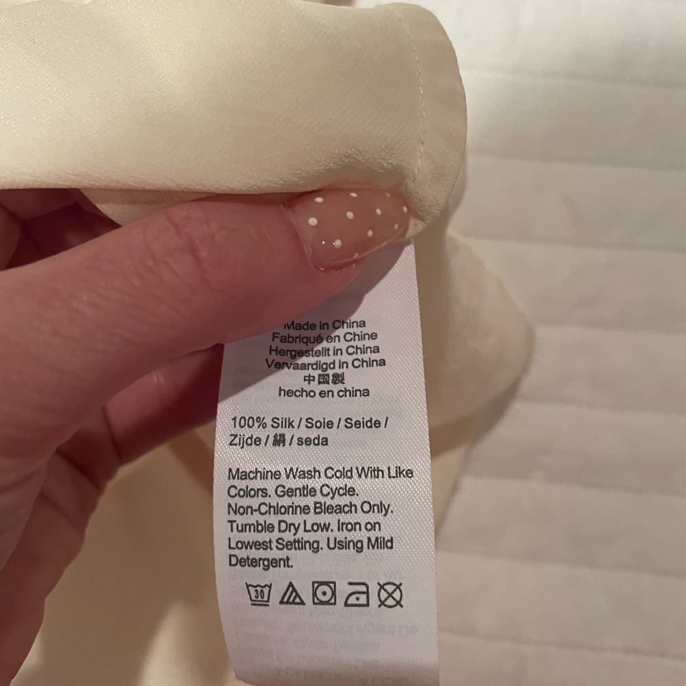 J Crew Ivory Silk Camisole S - Picture 5 of 5